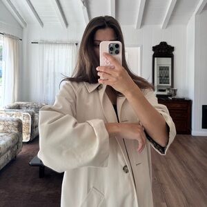 Sezane Clyde Coat in Ecru